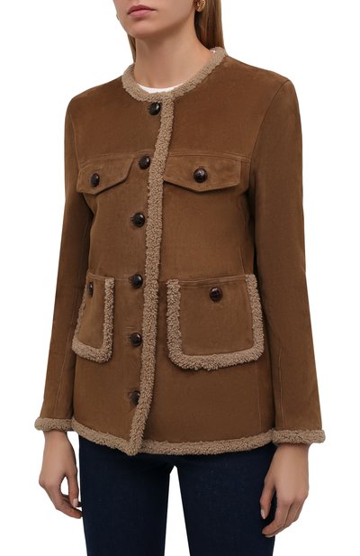 Дубленка из овчины SAINT LAURENT, арт. 677242/YC2AA, фото 3