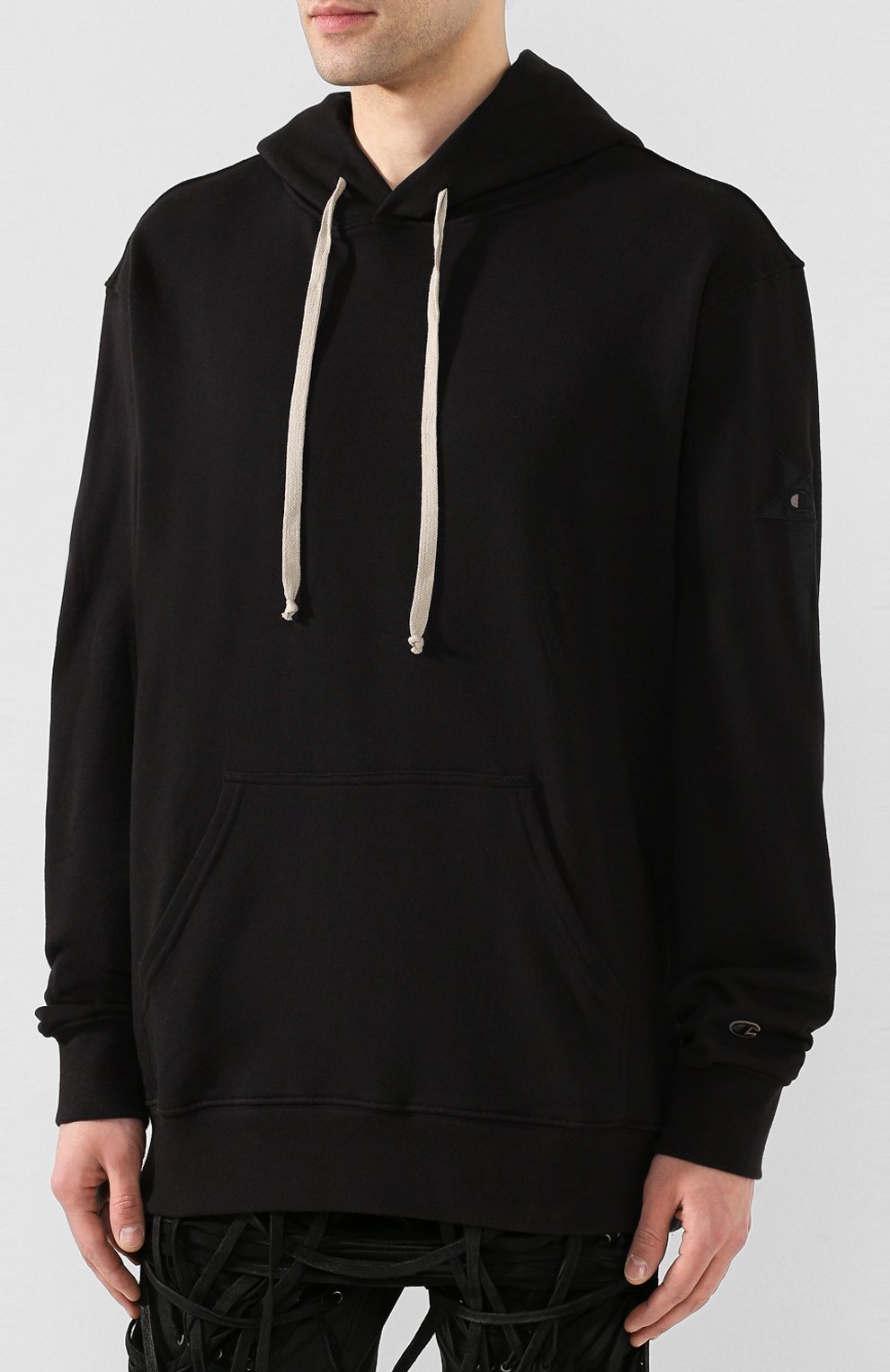 Хлопковое худи rick owens x champion RICK OWENS, арт. CM20S0014/215154, фото 3