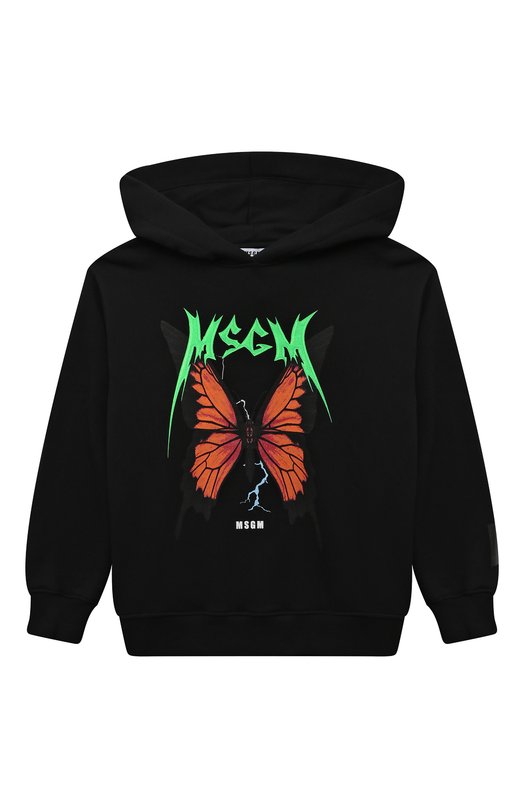 

Хлопковое худи MSGM kids, Чёрный