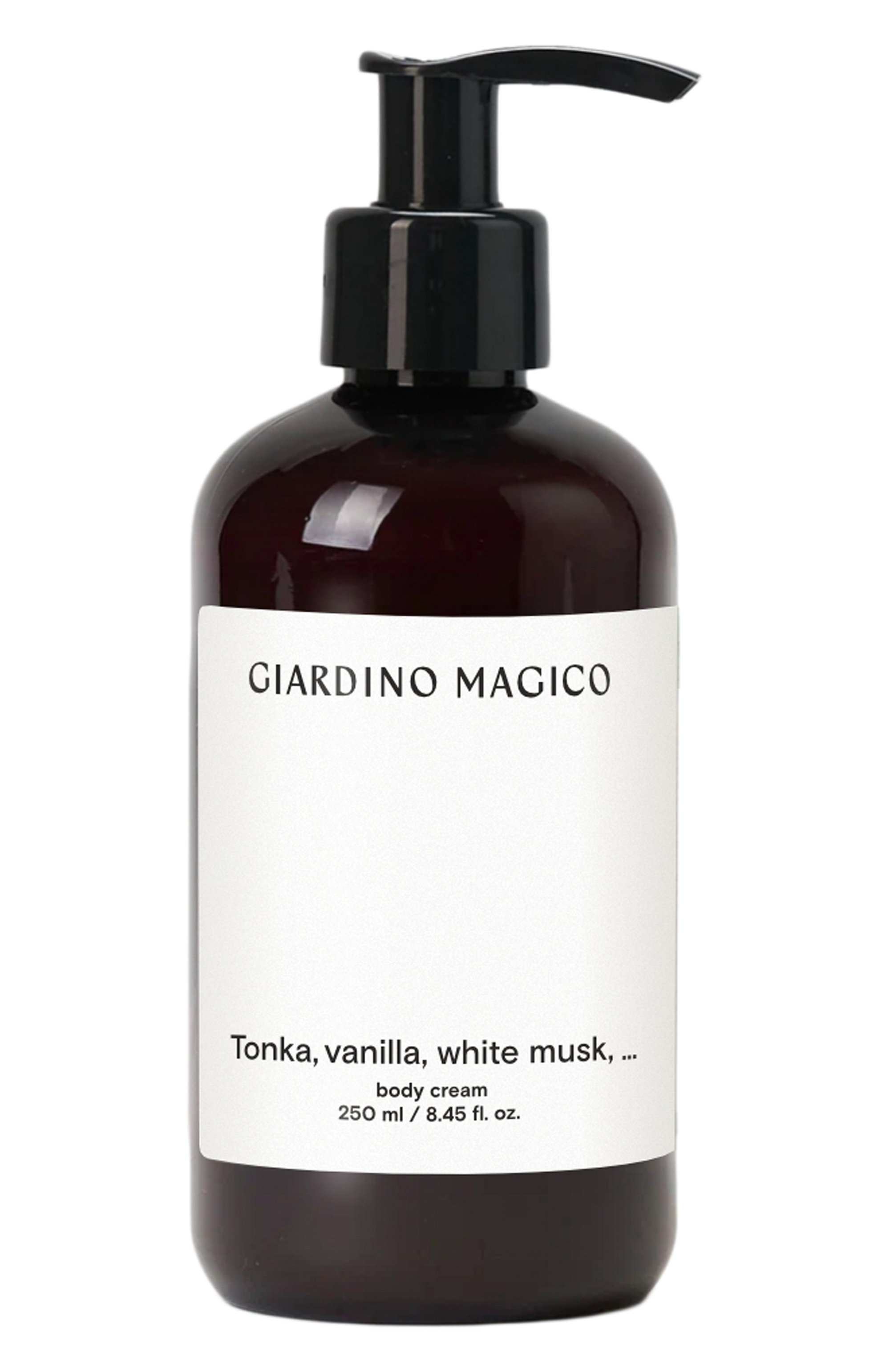Крем для тела tonka, vanilla, white musk, … (250ml) GIARDINO MAGICO бесцветного цвета по цене 2850 руб., арт. 4660222282903, фото 1 Крем для тела tonka, vanilla, white musk, … (250ml) GIARDINO MAGICO, арт. 4660222282903, фото 1