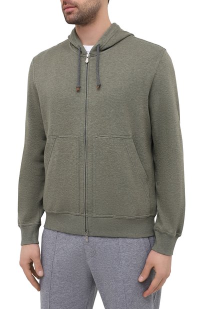 Хлопковая толстовка BRUNELLO CUCINELLI, арт. M0T319069G, фото 3