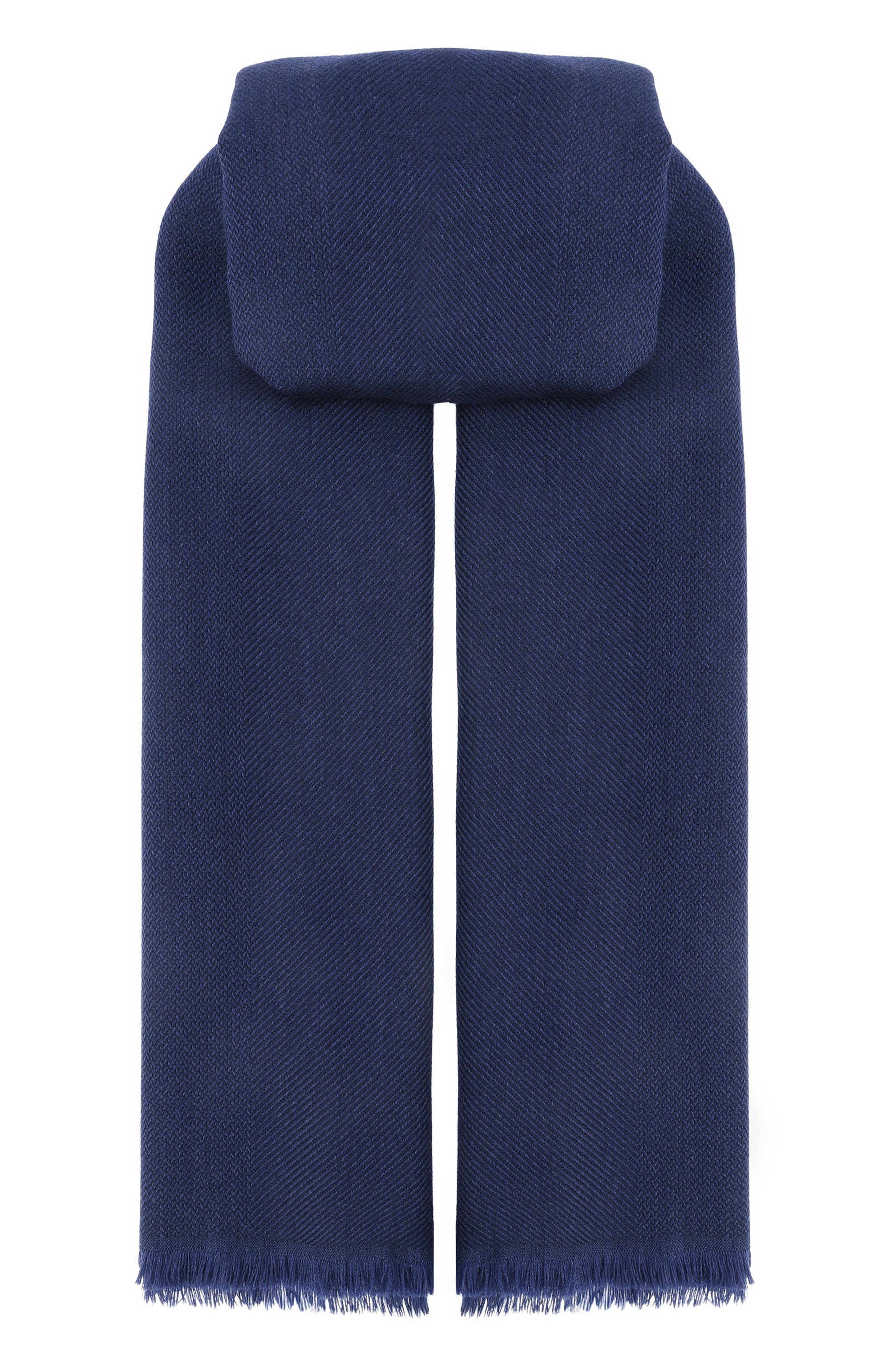 Шарф из шерсти и кашемира BRUNELLO CUCINELLI синего цвета по цене 62050 руб., арт. MSC6650R, фото 1 Шарф из шерсти и кашемира BRUNELLO CUCINELLI, арт. MSC6650R, фото 1