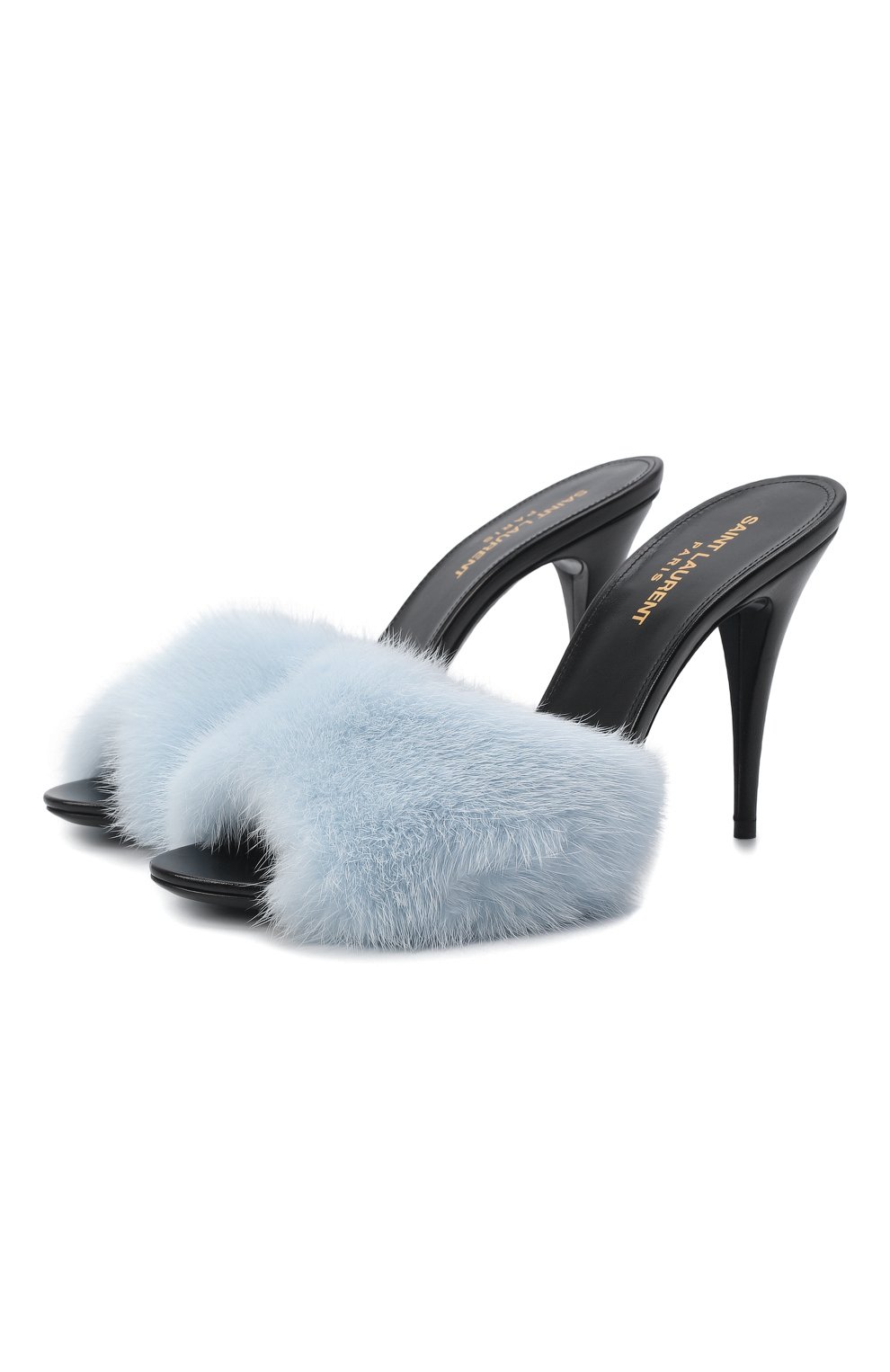 Мюли с о тделкой из меха норки la 16 SAINT LAURENT, арт. 688992/E0E01, фото 1
