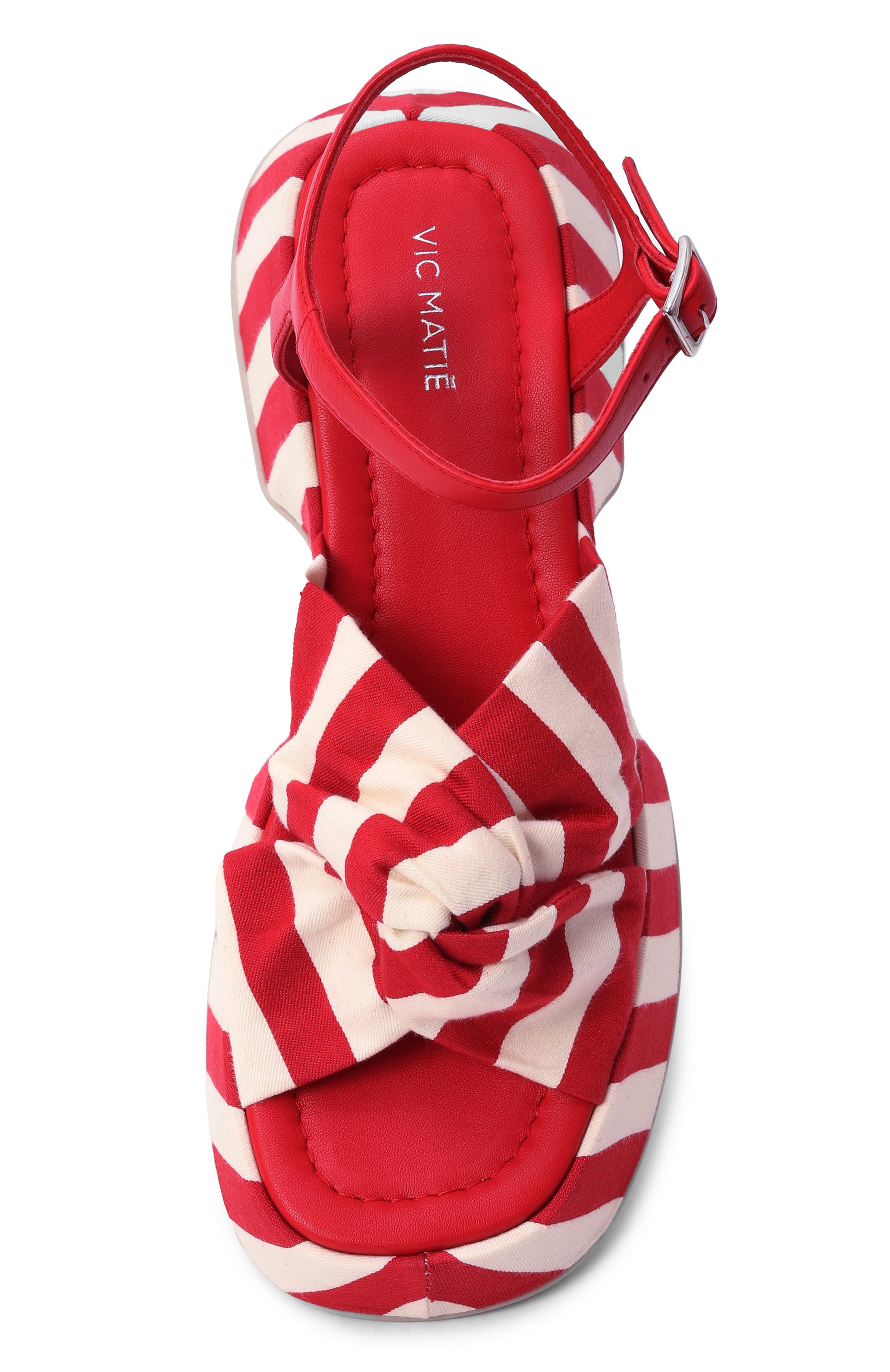 Текстильные сандалии mini yoko VIC MATIE красного цвета по цене 34300 руб., арт. 1G3254D_E02G070410, фото 6 Текстильные сандалии mini yoko VIC MATIE, арт. 1G3254D_E02G070410, фото 6