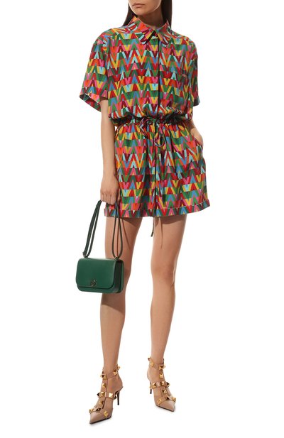 Шелковый комбинезон VALENTINO, арт. XB3VE1S26VW, фото 2