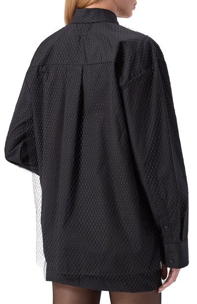 Хлопковая рубашка MSGM, арт. 3941MDE16X/257602, фото 4