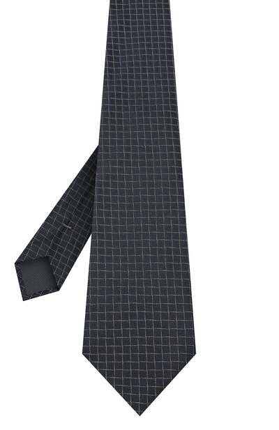 Шелковый галстук ZEGNA темно-синего цвета по цене 20700 руб., арт. Z8D70/1UM, фото 2 Шелковый галстук ZEGNA, арт. Z8D70/1UM, фото 2