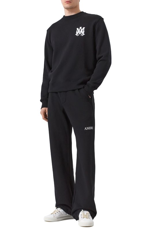 Хлопковые брюки Amiri AMJYSP1028 Чёрный  AMJYSP1028 Фото 2