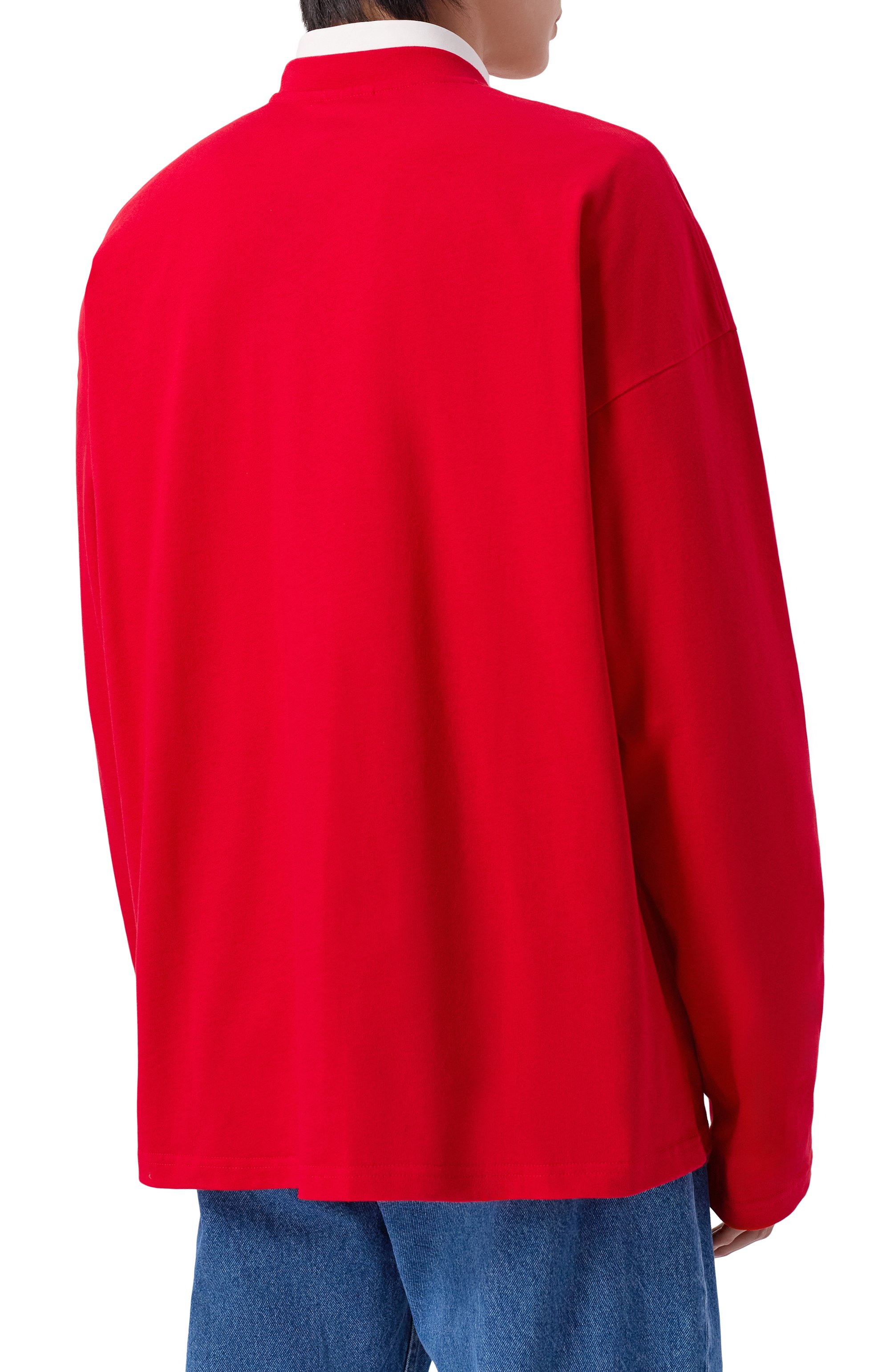 Хлопковый лонгслив PLANTA ROSA, арт. PR/L01.1/MOTOROIL-WHITE/220, фото 4