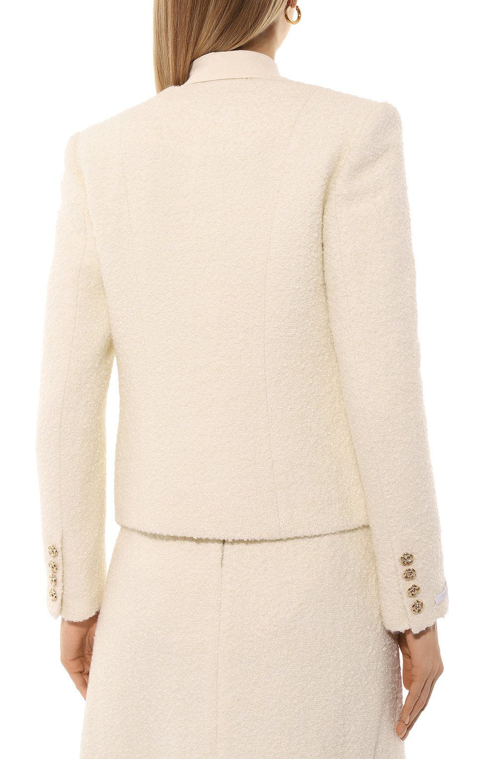 Жакет YVON кремового цвета по цене 59800 руб., арт. 0 141283, фото 4 Жакет YVON, арт. 0 141283, фото 4