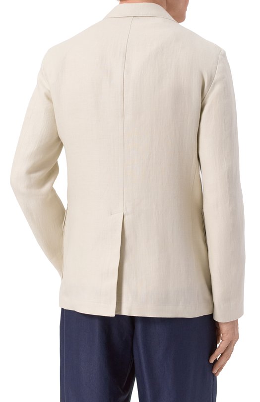 Льняной пиджак Corneliani 25X591-2514108 Кремовый  25X591-2514108 Фото 6