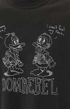 Мужская хлопковая футболка DOMREBEL темно-серого цвета, арт. C0MIC PALS/T-SHIRT | Фото 5 (Рукава: Короткие; Длина (для топов): Стандартные; Стили: Гранж; Принт: С принтом; Материал сплава: Проставлено; Материал внешний: Хлопок; Драгоценные камни: Проставлено)