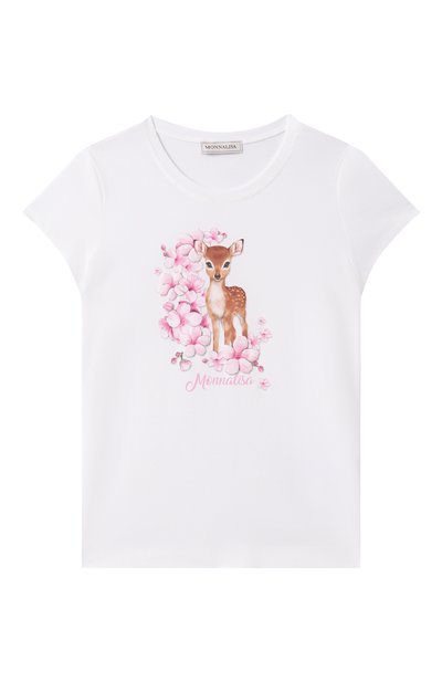 Хлопковая футболка MONNALISA, арт. 11E612RU