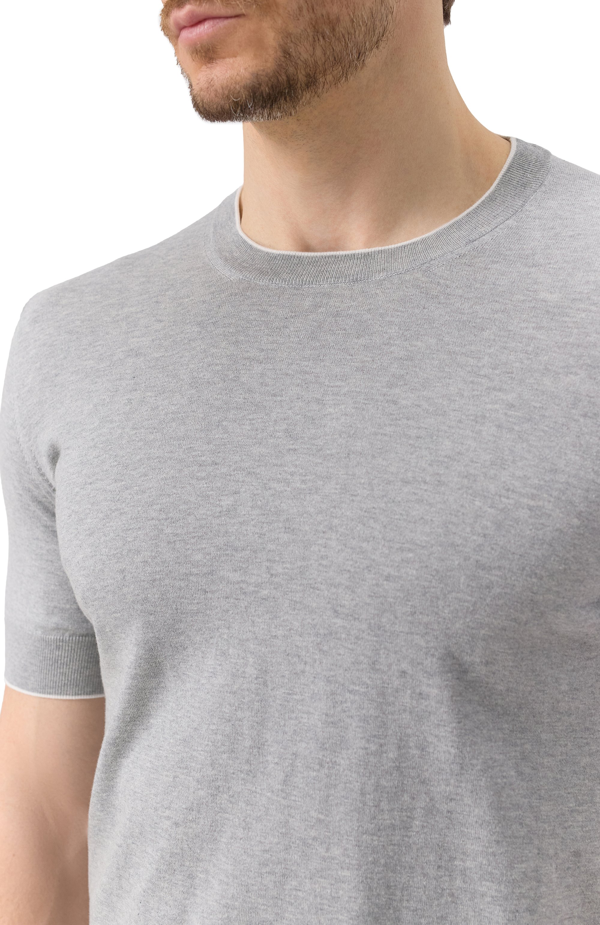 Хлопковый джемпер BRUNELLO CUCINELLI, арт. M29805200, фото 5