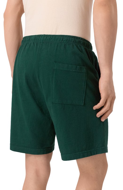 Хлопковые шорты Sporty and Rich SH039606034WH01 Зелёный  SH039606034WH01 Фото 4