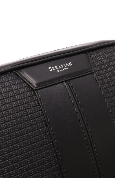 Сумка SERAPIAN MILANO черного цвета по цене 140500 руб., арт. SRSTSMML739424A, фото 5 Сумка SERAPIAN MILANO, арт. SRSTSMML739424A, фото 5