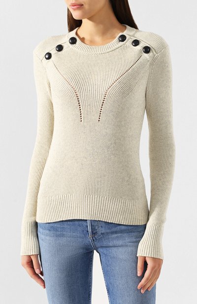 Пуловер из смеси хлопка и шерсти ISABEL MARANT ETOILE, арт. PU0842-19P056E/K0YLA, фото 3