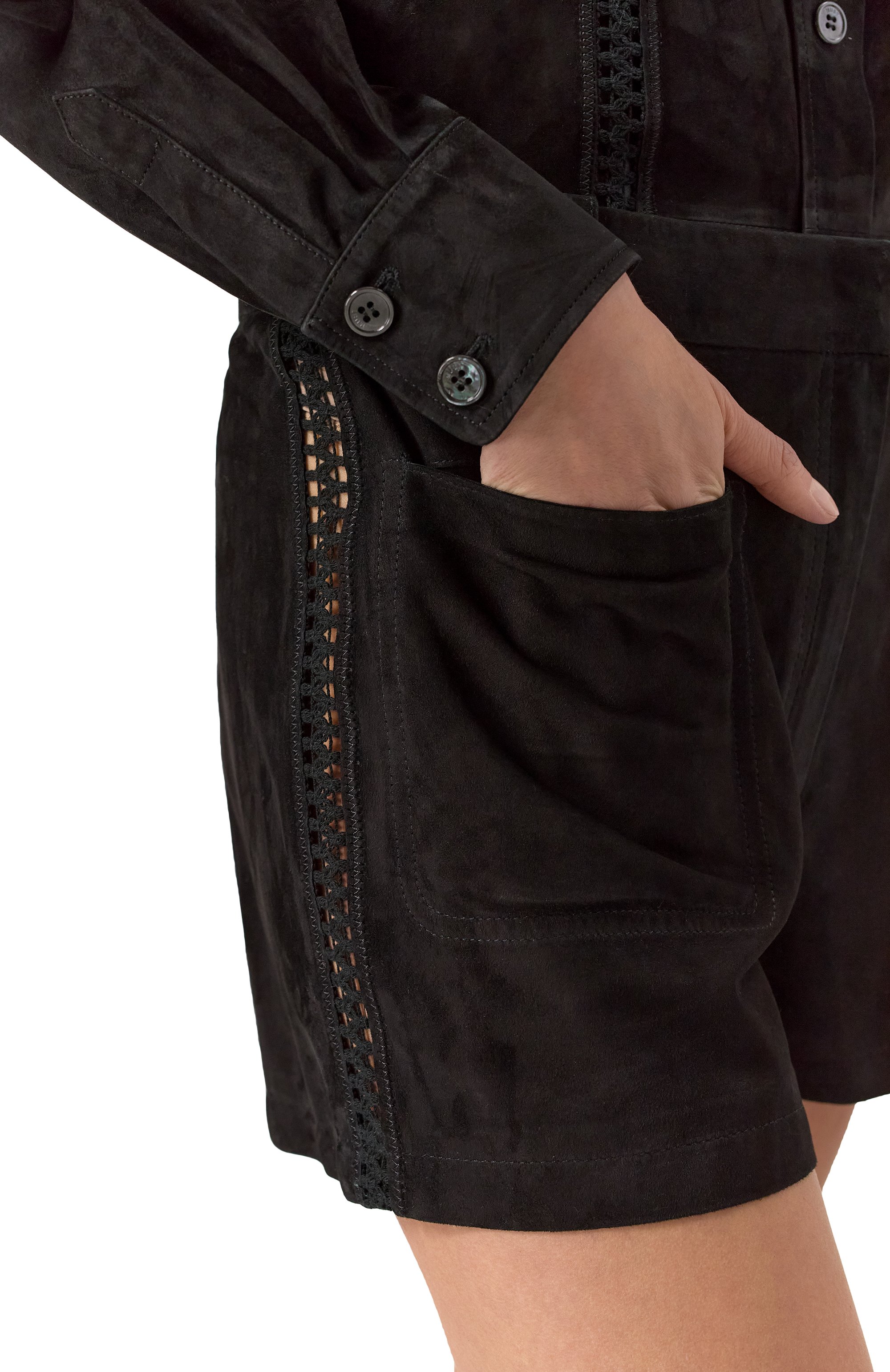 Замшевые шорты MVST, арт. ZBST-Y066-2, фото 5