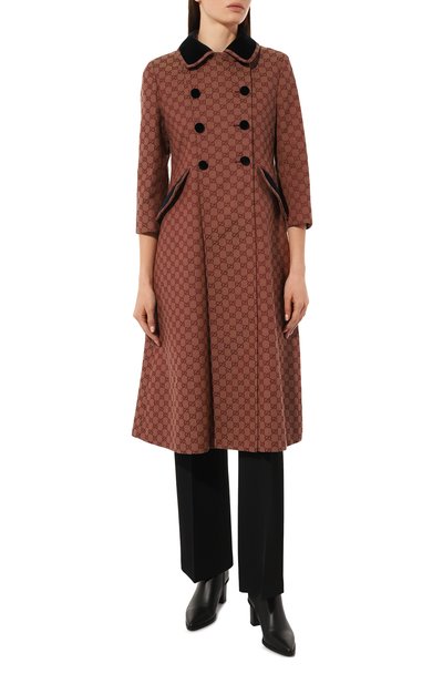 Пальто GUCCI коричневого цвета по цене 360000 руб., арт. 636946 ZAFTT, фото 3 Пальто GUCCI, арт. 636946 ZAFTT, фото 3