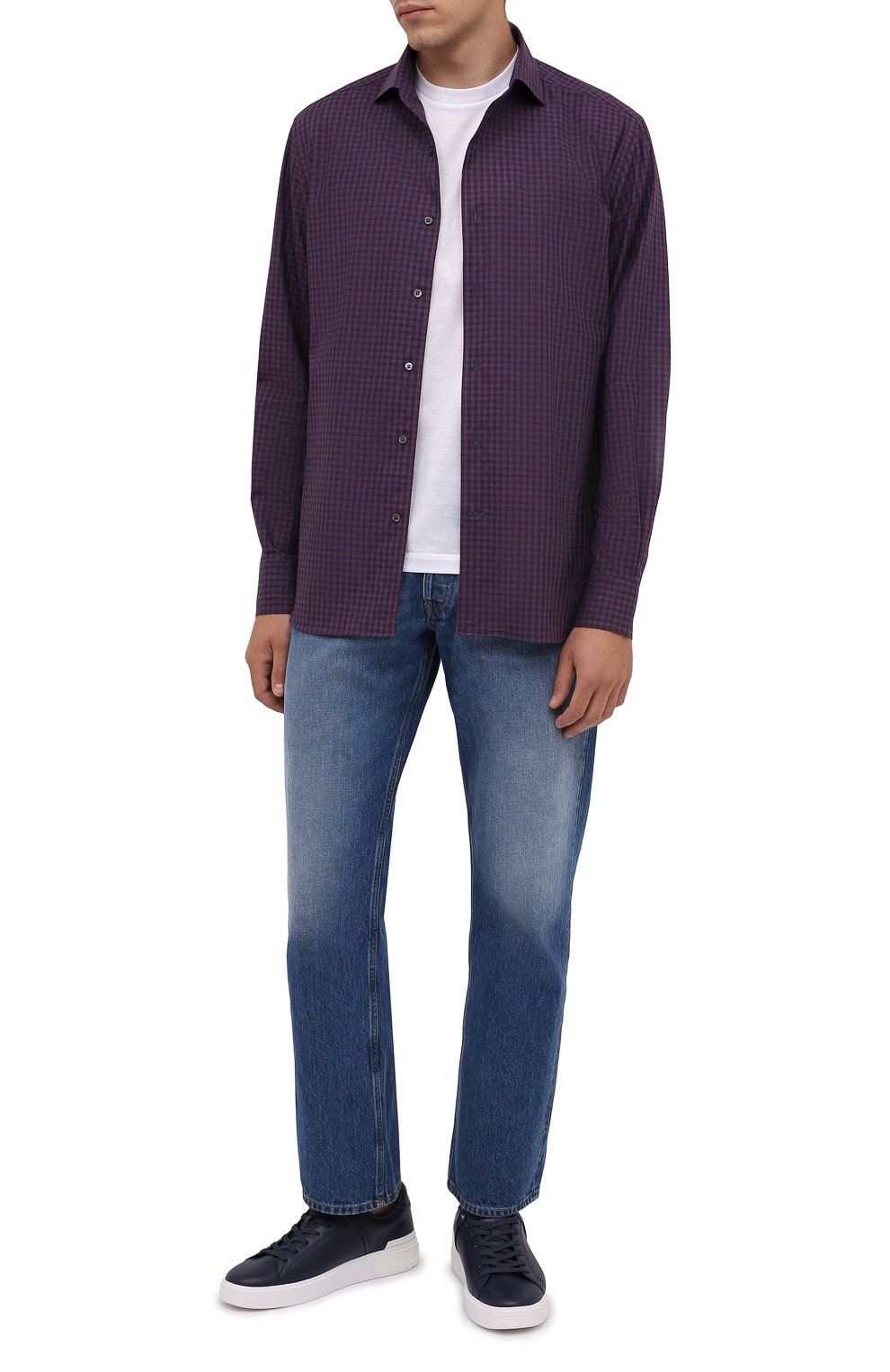 Хлопковая рубашка CORNELIANI, арт. 88P156-1811529/00, фото 2