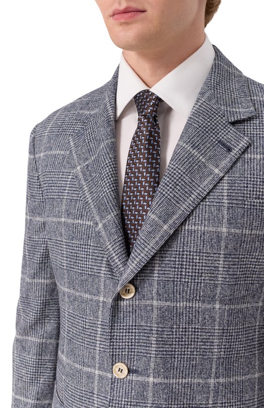 Шелковый галстук Giorgio Armani GM000800/TE16576 Коричневый  GM000800/TE16576 Фото 2