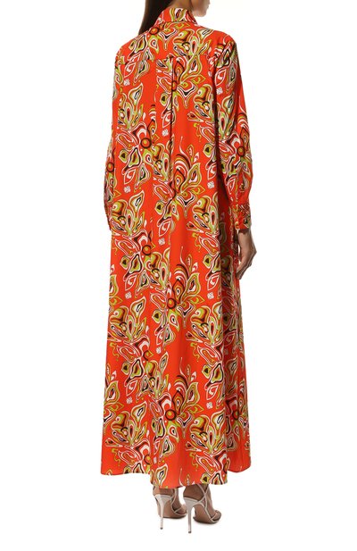 Хлопковое платье EMILIO PUCCI оранжевого цвета по цене 103500 руб., арт. 2HWI20/2H778, фото 4 Хлопковое платье EMILIO PUCCI, арт. 2HWI20/2H778, фото 4