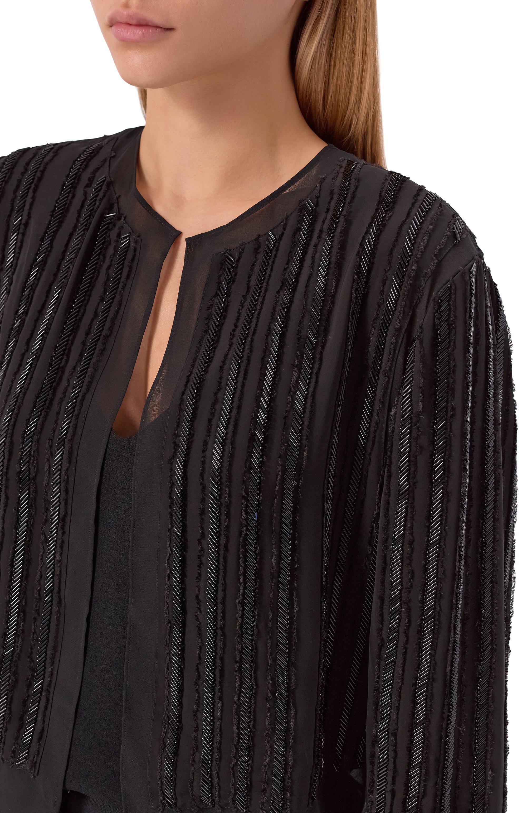 Жакет с отделкой бисером BOSS, арт. 50546934, фото 5