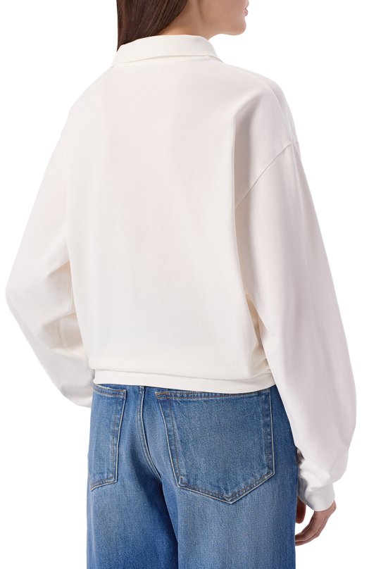 Хлопковое поло Haikure HEW54141TP003PX/FREDDIE Белый  HEW54141TP003PX/FREDDIE Фото 4