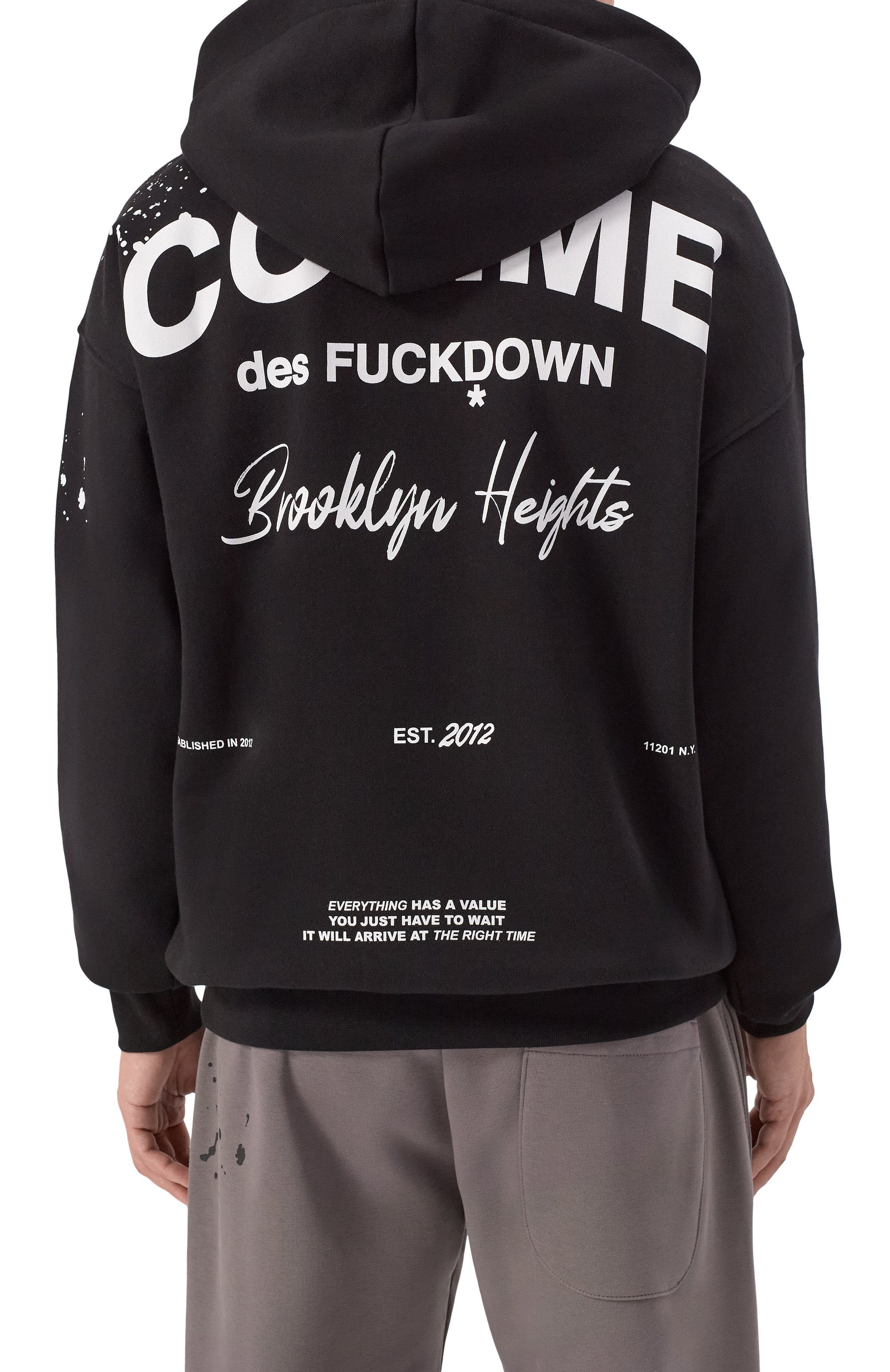 Хлопковое худи COMME DES FUCKDOWN, арт. CFABM01747, фото 4