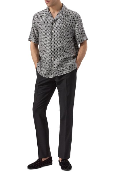 Текстильные лоферы altavilla DOLCE & GABBANA черного цвета по цене 99500 руб., арт. A50680/A6569, фото 2 Текстильные лоферы altavilla DOLCE & GABBANA, арт. A50680/A6569, фото 2