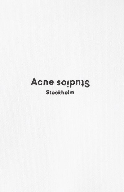Хлопковое худи ACNE STUDIOS, арт. AI0049/W, фото 5