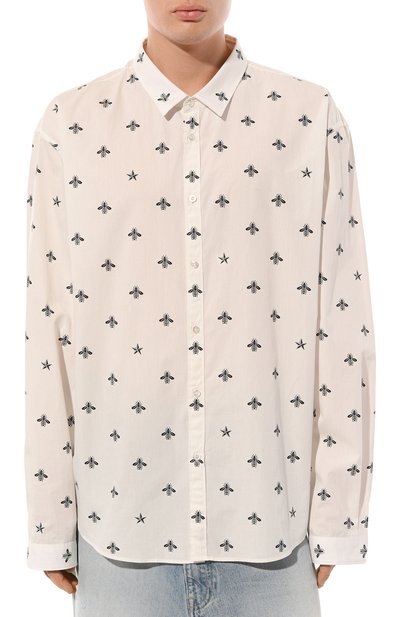 Хлопковая рубашка GUCCI, арт. 408602 Z374A, фото 3