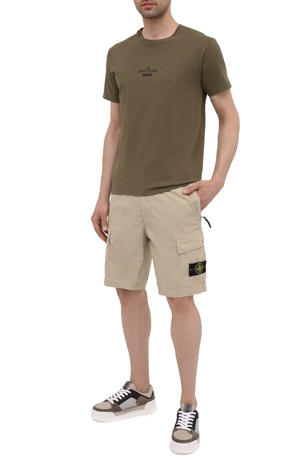 Хлопковые шорты STONE ISLAND, арт. 7415L0803, фото 2