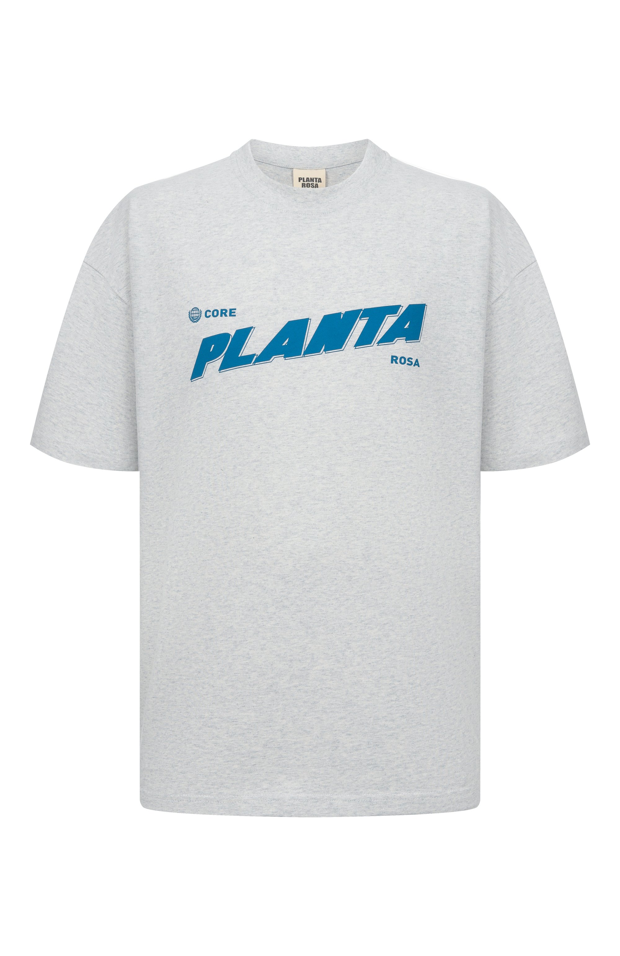 Хлопковая футболка PLANTA ROSA, арт. PR/T01/BLUE-CORRESPONDECE/220VELVET, фото 1