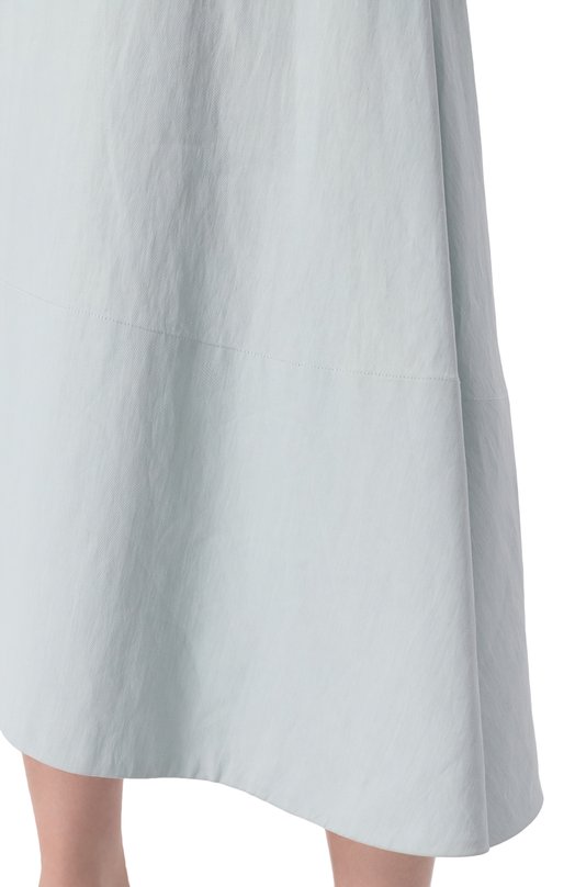 Льняная юбка Jil Sander J04MA0006/J60001 Голубой  J04MA0006/J60001 Фото 5