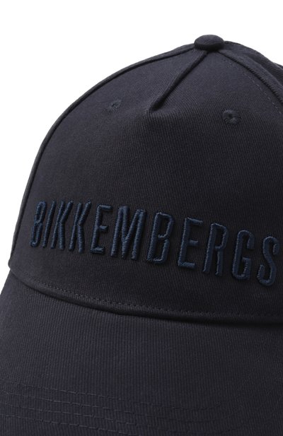 Хлопковая бейсболка DIRK BIKKEMBERGS темно-синего цвета по цене 4860 руб., арт. BKCP01214TU, фото 3 Хлопковая бейсболка DIRK BIKKEMBERGS, арт. BKCP01214TU, фото 3