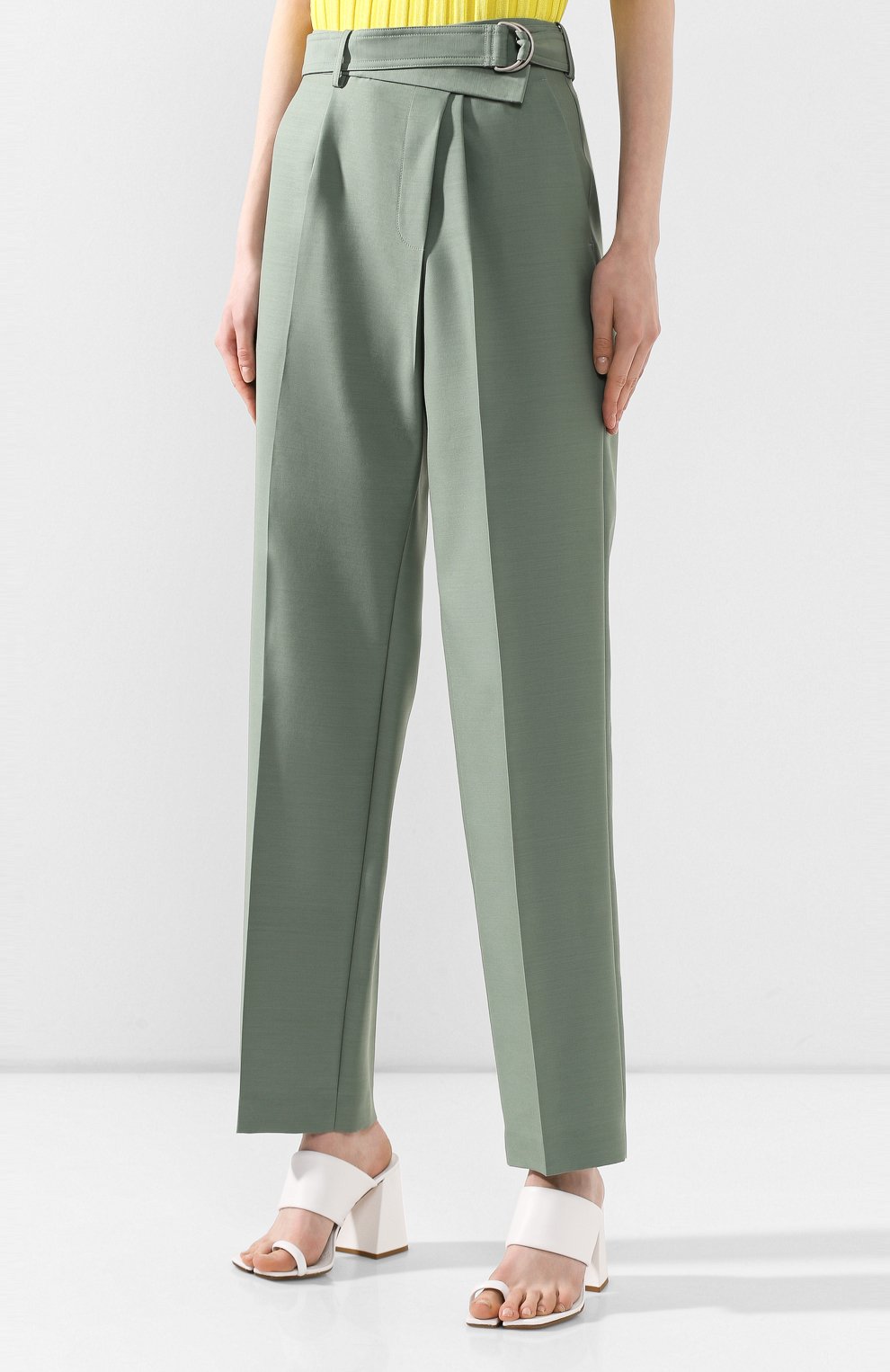 Брюки из смеси шерсти и шелка HELMUT LANG, арт. K01HW205, фото 3