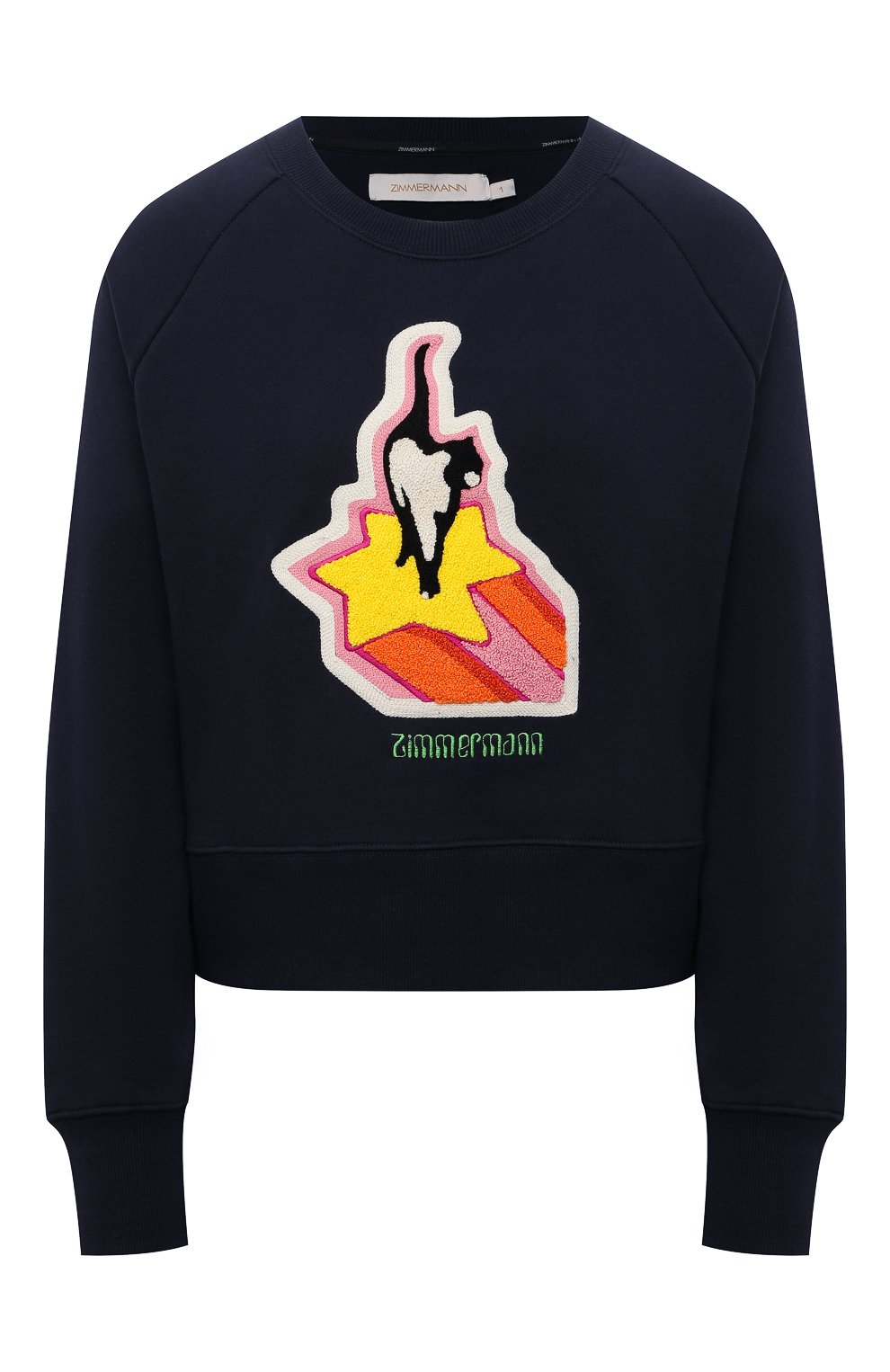 Хлопковый свитшот ZIMMERMANN, арт. 2515TC0N, фото 1