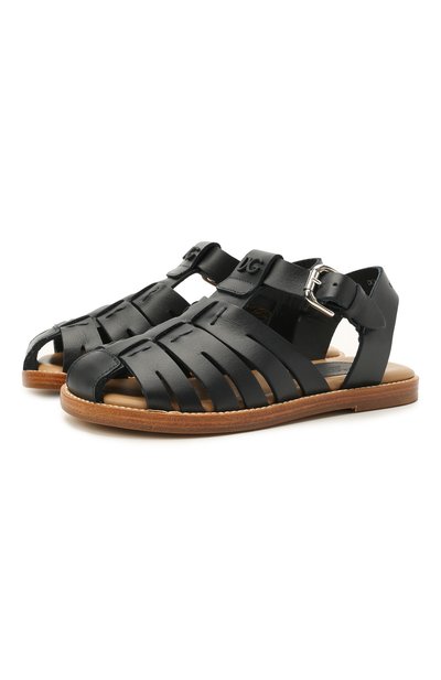 Кожаные сандалии DOLCE & GABBANA, арт. DA0924/A1188/29-36, фото 1