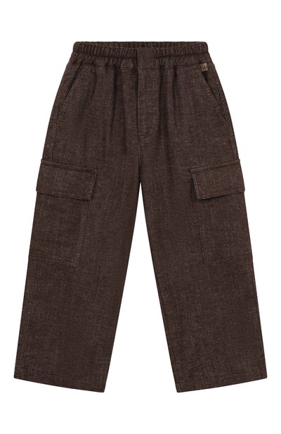 Хлопковые брюки-карго IL GUFO, арт. A25GPL0030C0074/2-4