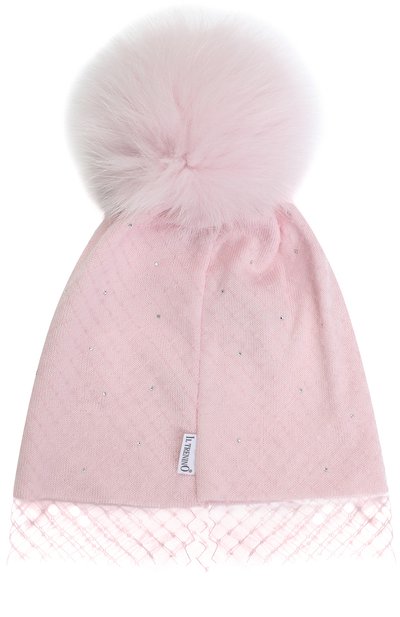 Шерстяная шапка с вуалью и помпоном IL TRENINO, арт. 17 4429/E0, фото 2