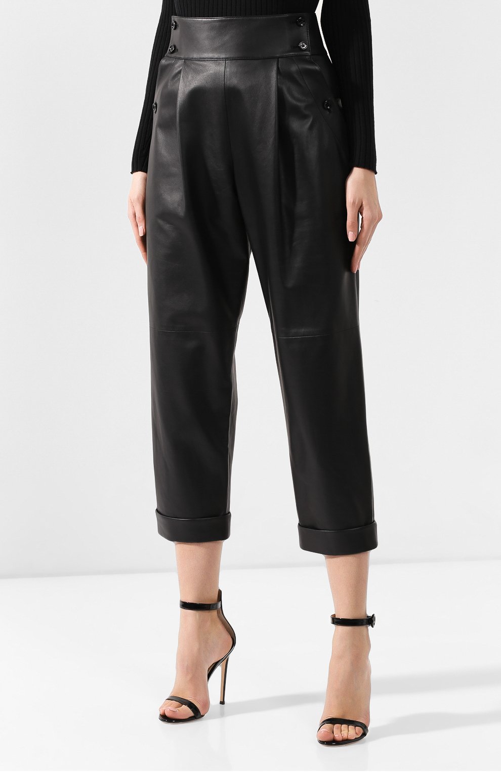 Кожаные брюки RALPH LAUREN, арт. 290748306, фото 3