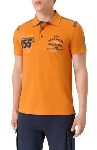 Хлопковое поло AERONAUTICA MILITARE, арт. 251P01860P173, фото 3