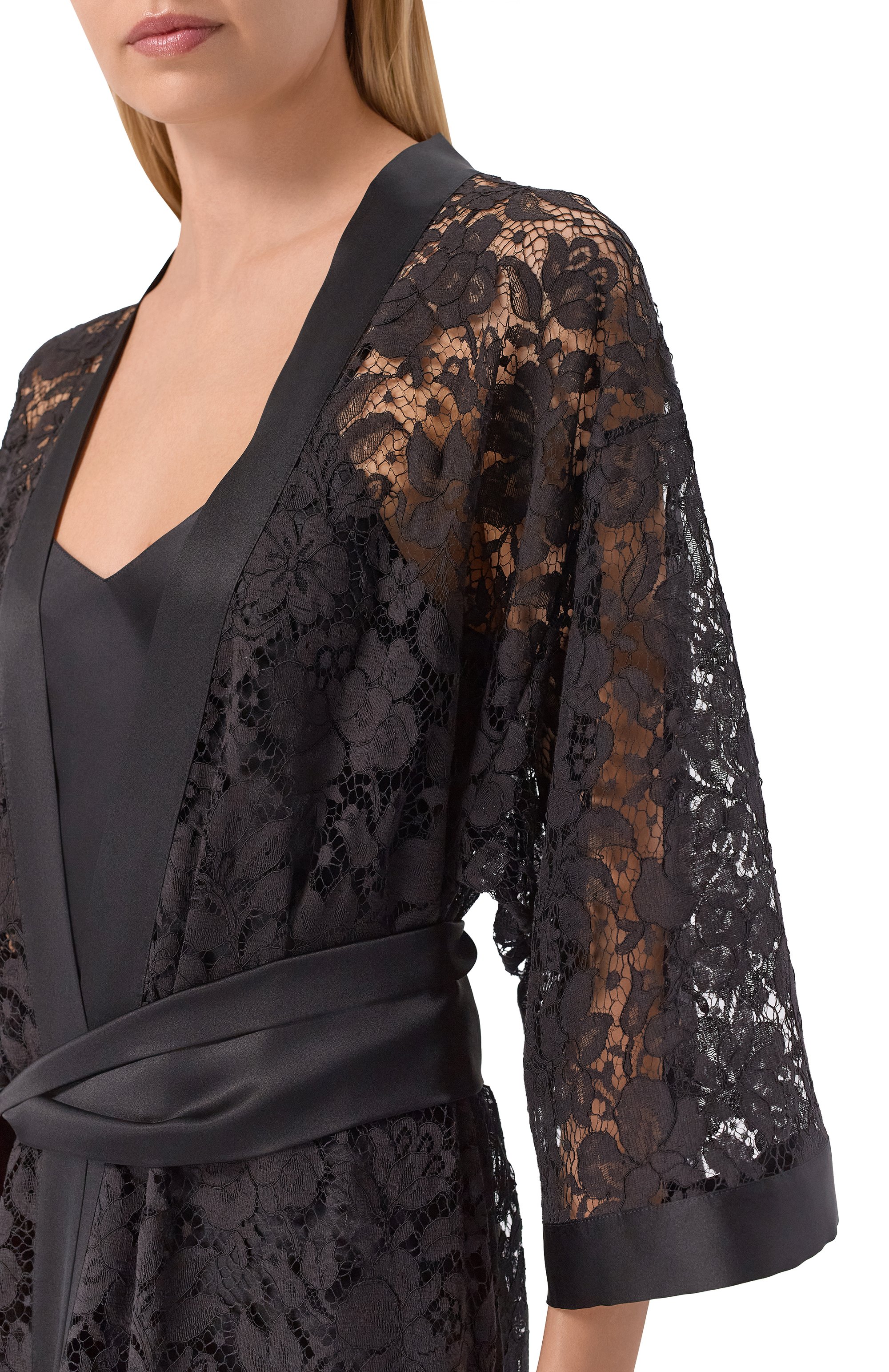 Шелковый халат CARINE GILSON, арт. SO0168BE, фото 4