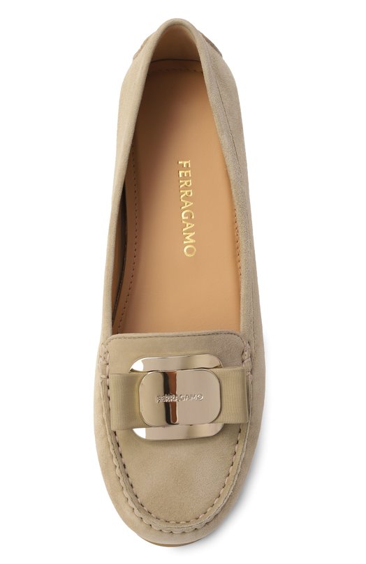 Замшевые мокасины New Vara Ferragamo 01K186/782454 Бежевый  01K186/782454 Фото 6