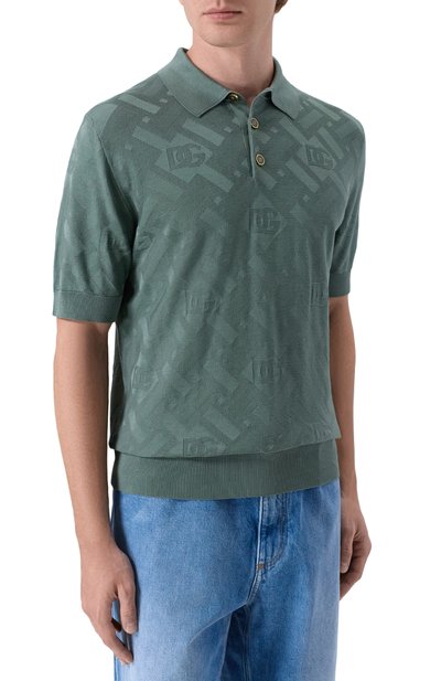 Шелковое поло DOLCE & GABBANA, арт. GXZ02T/JBS0C, фото 3