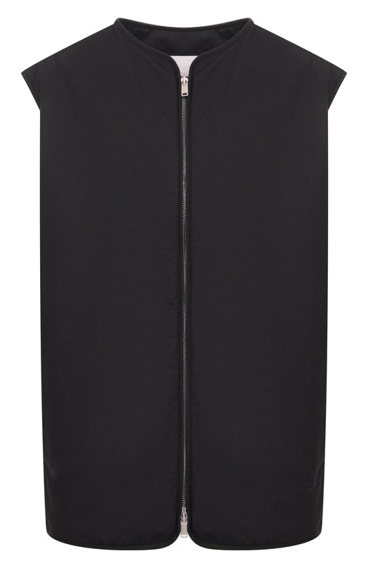 Хлопковый жилет Jil Sander J40FB0121/J45296 Чёрный J40FB0121/J45296