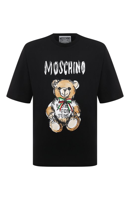 

Хлопковая футболка Moschino, Чёрный