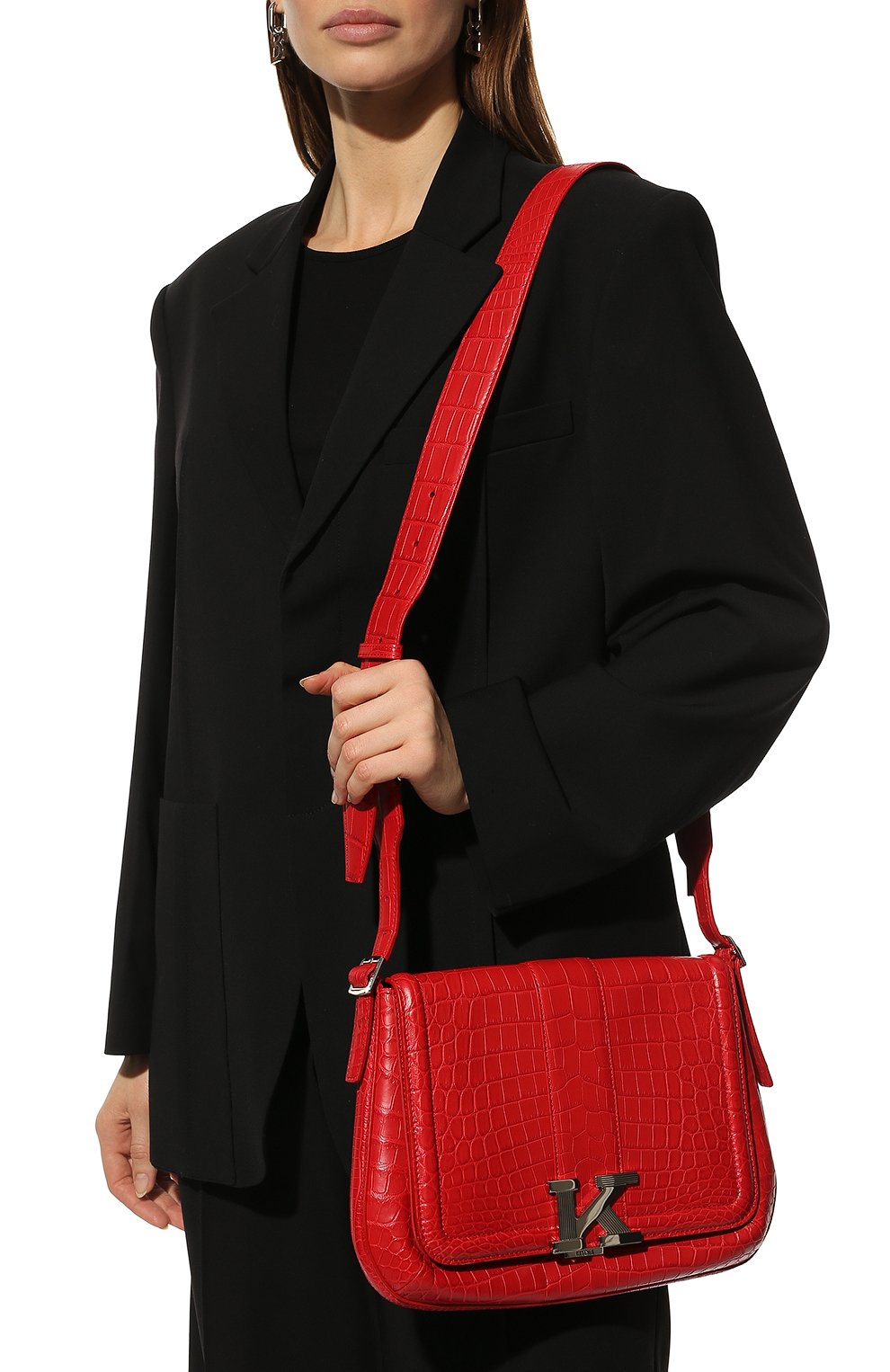 Сумка из кожи крокодила KITON, арт. DKIRAX0888A/CNIL, фото 2