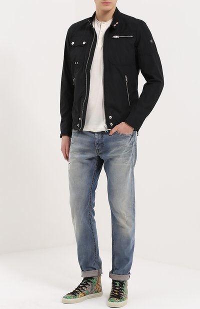 Высокие кеды с принтом gucci bengal GUCCI, арт. 451212/K6D30, фото 2